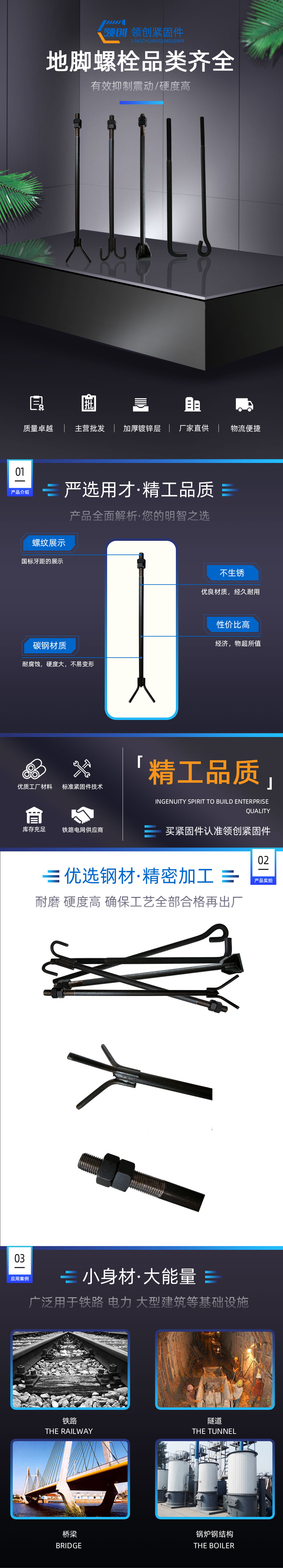 地脚螺栓品种齐全