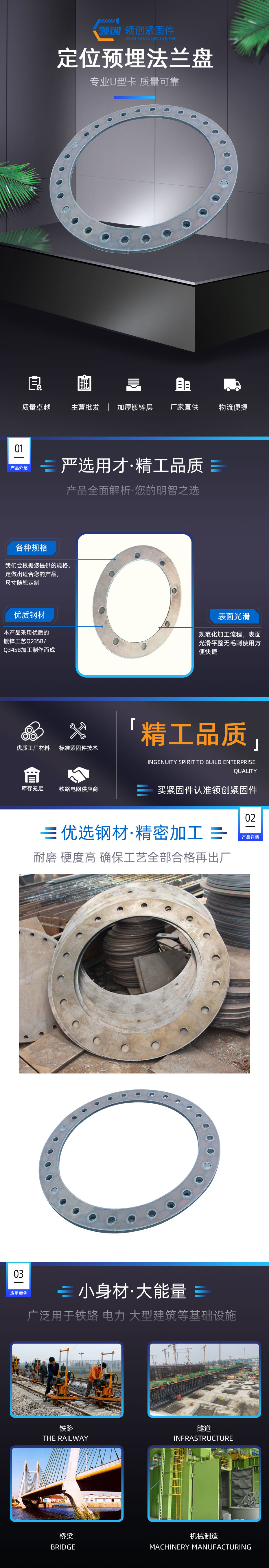 法兰盘预埋件，预埋件